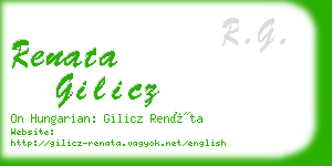 renata gilicz business card